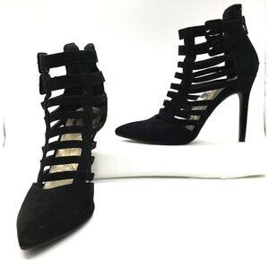 G by Guess Women’s Strappy Black Stiletto Heels Size US 8 Great Condition
